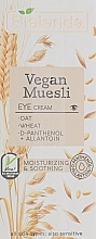 Fragrances, Perfumes, Cosmetics Moisturizing Eye Cream - Bielenda Vegan Muesli Eye Cream