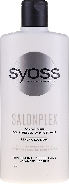 Conditioner for Stressed & Damaged Hair - Syoss Salon Plex Sakura Blossom Conditioner — photo N1