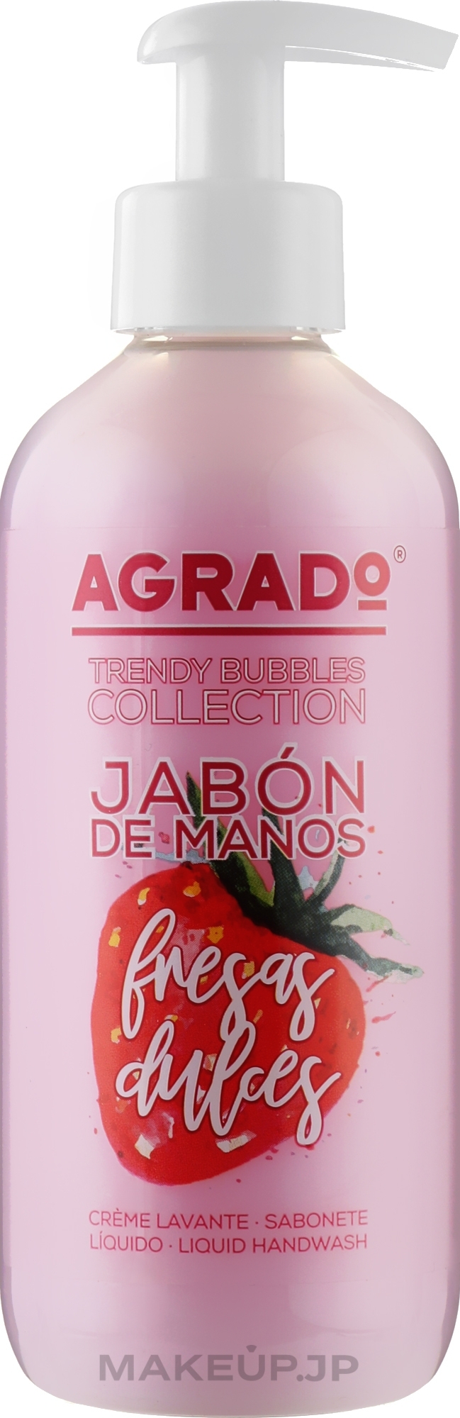 Sweet Strawberry Hand Soap - Agrado Trendy Bubbles Sweet Strawberry — photo 300 ml