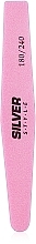 Fragrances, Perfumes, Cosmetics Nail Buffer, 180/240, SNF-051/2, pink - Silver Style