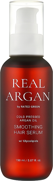 Hair Serum with Argan Oil - Rated Green Real Argan Smoothing Hair Serum — photo N1