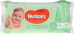 Kids Wet Wipes Natural Care, 56 pcs - Huggies — photo N2