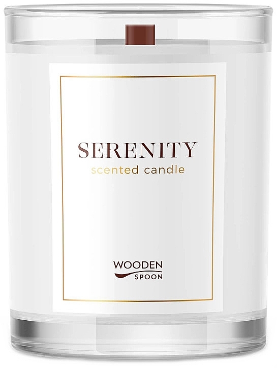 アロマキャンドル - Wooden Spoon Serenity Natural Scented Soy Candle — photo N1