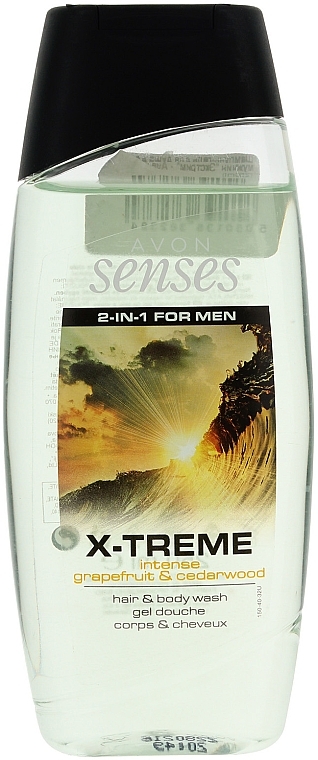 Men Extreme Shower Gel-Shampoo - Avon — photo N1