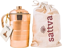 Fragrances, Perfumes, Cosmetics Copper Jug, 1.25 L - Sattva Ayurveda Stripe