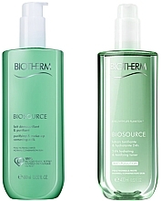 Fragrances, Perfumes, Cosmetics Set - Biotherm Biosource Duo (lot/400ml + milk/400ml)