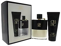 Fragrances, Perfumes, Cosmetics Carolina Herrera CH Men Prive - Set (edt/100ml + ash/balm/100ml)