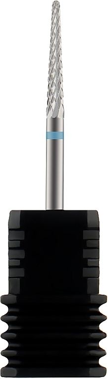 Carbide Nail Drill Bit 'Cone', 2.3 mm/14 mm, blue - Staleks Pro Expert Cone Blue — photo N1
