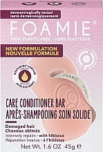 Solid Hair Conditioner - Foamie Hibiskiss Care Conditioner Bar — photo N1