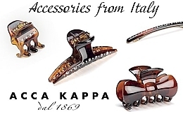 Brown Claw Clip 'Bow', small, 2 pcs. - Acca Kappa Hair Clips — photo N2