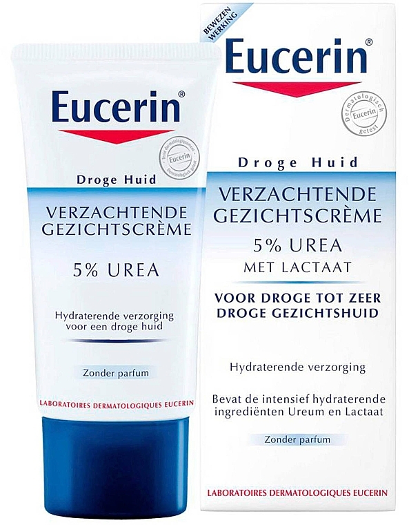 Softening Face Cream - Eucerin UreaRepair Face Cream 5% Urea — photo N1