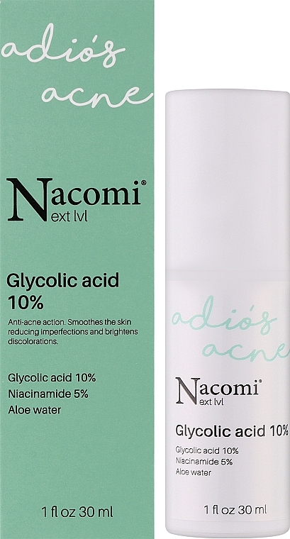 Glycolic Acid 10% Night Peeling Serum - Nacomi Next Level Glycolic Acid 10% — photo N2