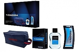 Fragrances, Perfumes, Cosmetics Diadora Blue - Set (edt/100 ml + sh/gel/250 ml + bag)