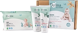 Fragrances, Perfumes, Cosmetics Set - Derma Eco Baby (cr/100 ml + shm-soap/150 ml + wet wipes/64 pcs)