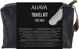 Set - Ahava Men Travel Kit (ash/cr/50ml + gel/100ml + sh/cr/100ml + deo/50ml + bag/1pcs) — photo N1