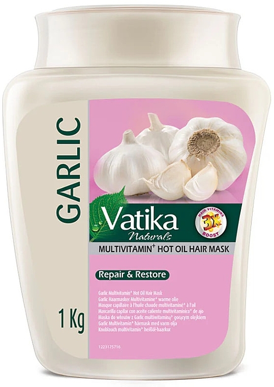 Hair Mask with Garlic Extract - Dabur Vatika Garlic Treatment Cream — photo N2