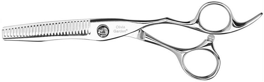 Thinning Scissors, 28 teeth, 6,0' - Olivia Garden PowerCut Thinning Scissors Japan — photo N1