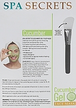 Set - Spa Secrets Cucumber Gel Face Mask (mask/140ml + brush/mask/1pcs) — photo N4