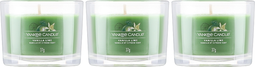 Set - Yankee Candle Vanilla Lime (candle/3x37g) — photo N2