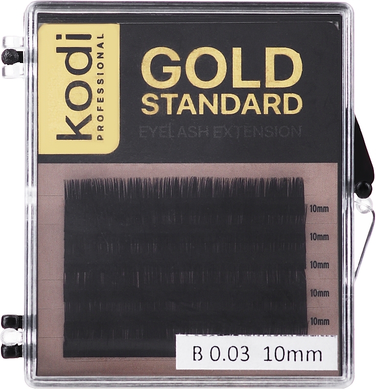 Kodi Professional - Gold Standard False Lashes D 0.03 (6 rows: 10 mm) — photo N3