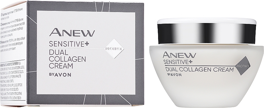 Repairing Face Cream - Avon Anew Sensitive+ Dual Collagen Cream — photo N1