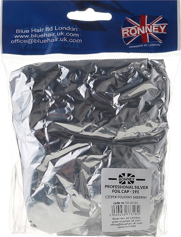 Foil Hair Cap - Ronney Professional Silver Foil Cap — photo N2