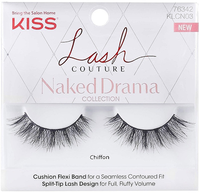 False Lashes - Kiss Lash Couture Naked Drama Collection Chiffon — photo N1