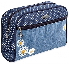 Fragrances, Perfumes, Cosmetics Makeup Bag "Camomiles", 98239, with floral print - Top Choice