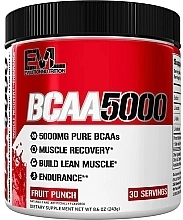 Fragrances, Perfumes, Cosmetics BCAA 5000 Dietary Supplement 'Fruit Punch' - EvLution Nutrition BCAA 5000 Fruit Punch