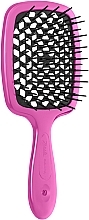 Hair Brush, black teeth, pink - Janeke SuperBrush Vented Small — photo N1