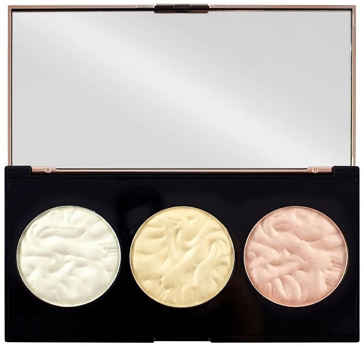 Face Highlighter Palette - Makeup Revolution 3 Strobe Highlighter Palette — photo N4