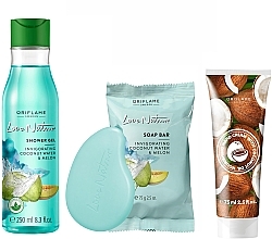 Fragrances, Perfumes, Cosmetics Set - Oriflame Love Nature (sh/gel/250ml + soap/75g + h/cr/15ml)