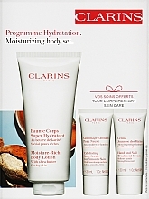 Fragrances, Perfumes, Cosmetics Set - Clarins Moisturizing Body Set (b/lot/200ml + b/scr/30ml + h/cr/30ml)