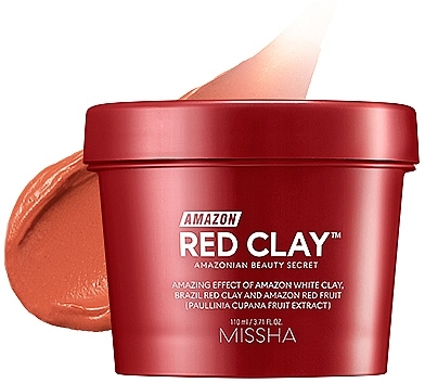 Red Clay Face Mask - Missha Amazon Red Clay Pore Mask — photo N6