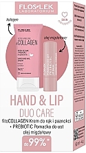 Fragrances, Perfumes, Cosmetics Set - Floslek Hand & Lip Duo Care Fitocollagen (h/cr/50ml + lip/balm/4g)	