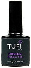 Fragrances, Perfumes, Cosmetics Wipe Off Rubber Top Coat - Tufi Profi Premium Rubber Top