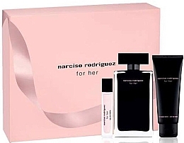 Fragrances, Perfumes, Cosmetics Narciso Rodriguez For Her - Set (edt/100ml + edt/10ml + b/lot/75ml)