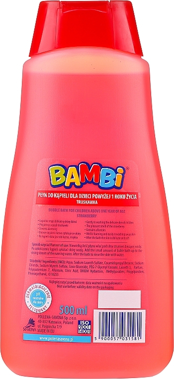 Bath Liquid "Strawberry" - Bambi — photo N2