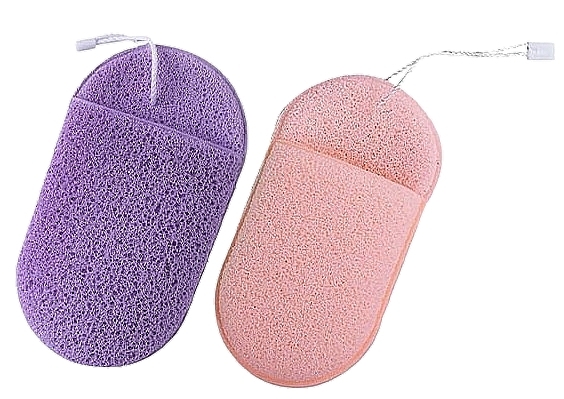 Face Cleansing Sponge Set, 2 pcs. - Ecarla — photo N1