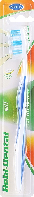 Rebi-Dental Toothbrush M55, soft, blue - Mattes — photo N1