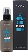 Fragrances, Perfumes, Cosmetics 6-in-1 Men Universal Face Lotion - Purederm Homme Aqua All-In-One Lotion