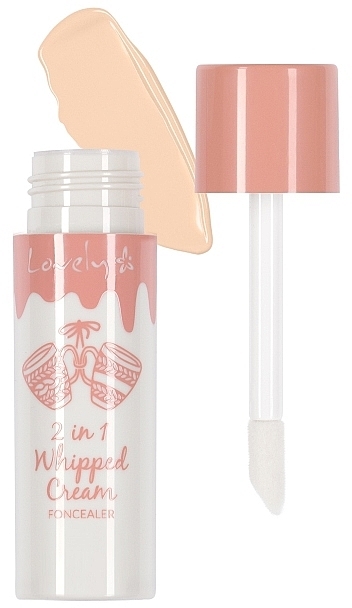 2in1 Foundation and Corrector - Lovely 2in1 Whipped Cream Foncealer — photo N2