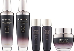 Fragrances, Perfumes, Cosmetics Set - FarmStay Grape Stem Cell Skin Care 3Set (ton130ml + ton/35ml + em/130ml + em/35ml + cr/50ml)