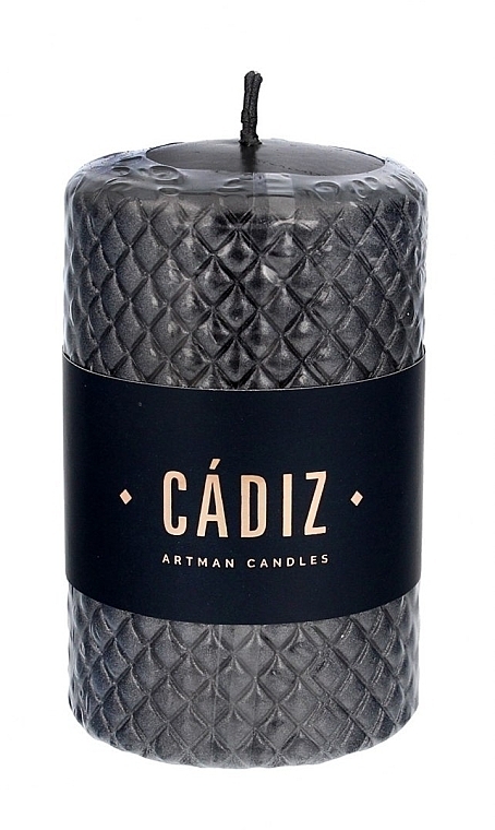 Decorative Candle, 7.3x11 cm, black - Artman Cadiz — photo N1