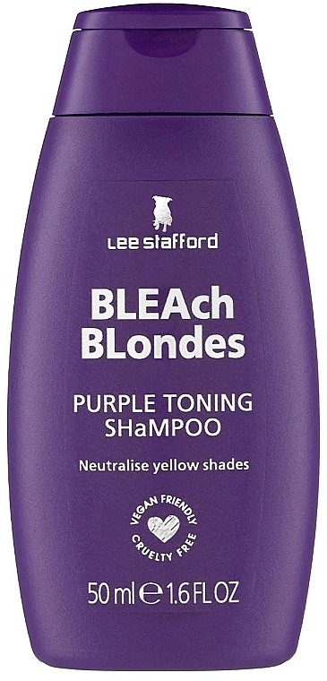 Toning Shampoo for Colored Hair - Lee Stafford Bleach Blondes Purple Toning Shampoo — photo N3