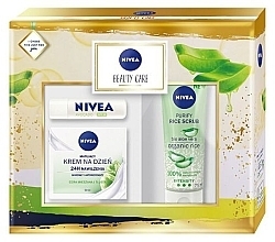 Fragrances, Perfumes, Cosmetics Set - Nivea Beauty Care (f/cr/50ml + f/scr/75ml + balm/4.8g)