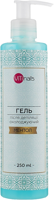 Menthol Body Depilation Gel, with dispenser - Vitinails — photo N2