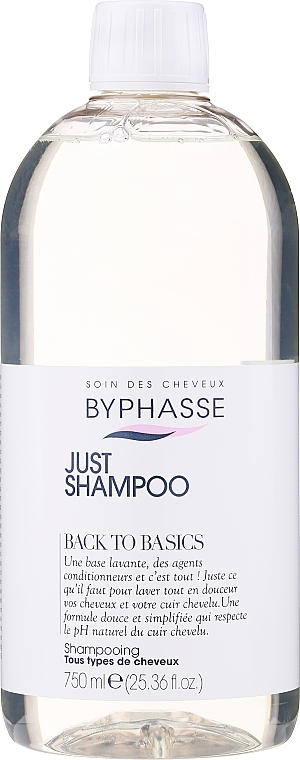 All Hair Types Shampoo - Byphasse Back To Basics Just Shampoo — photo N1