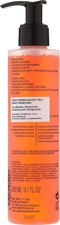 Normalizing Facial Lotion - Academie Normalizante Lotion — photo N2