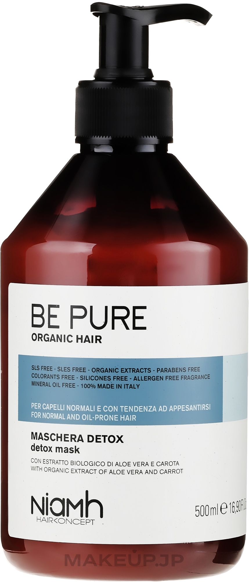 Mask for Oily Hair - Niamh Hairconcept Be Pure Detox Mask — photo 500 ml